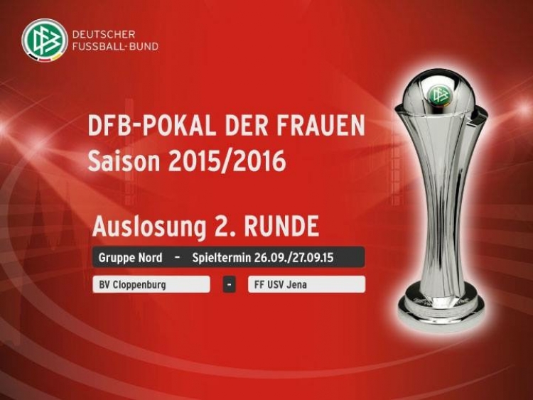 FF USV in der 2. Runde des DFB-Pokals in Cloppenburg - In der zweiten Runde des DFB-Pokals trifft der FF USV Jena am 26./27. September auf&#8230;