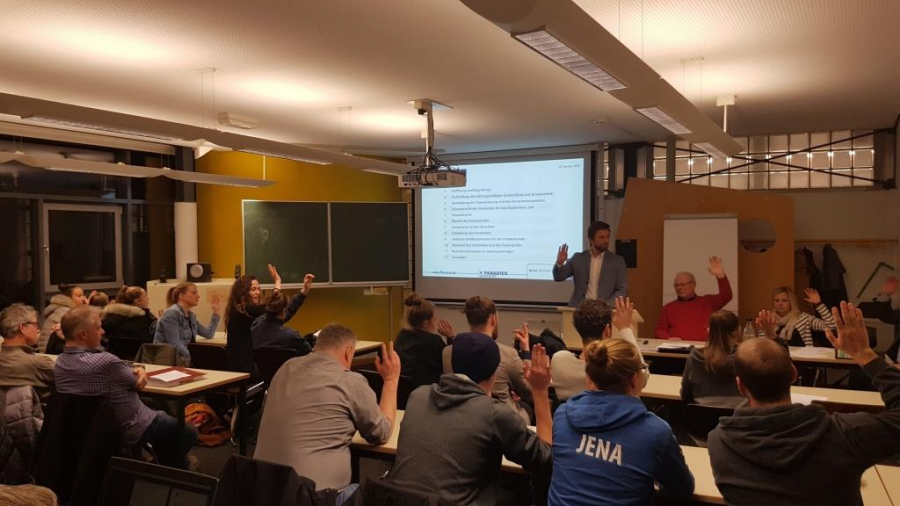 Abstimmung bei der Mitgliederversammlung
