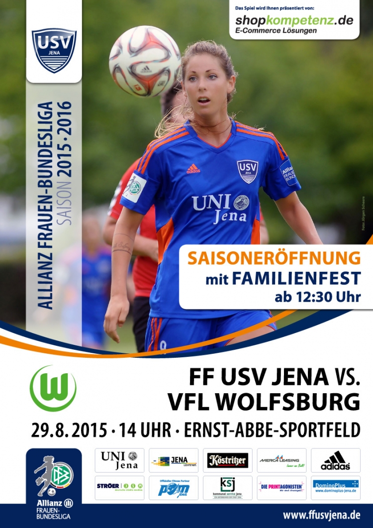 Saisoneröffnung mit Familienfest - Am Samstag um 14:00 Uhr startet der FF USV Jena in die achte Bundesliga-Saison. Grund&#8230;