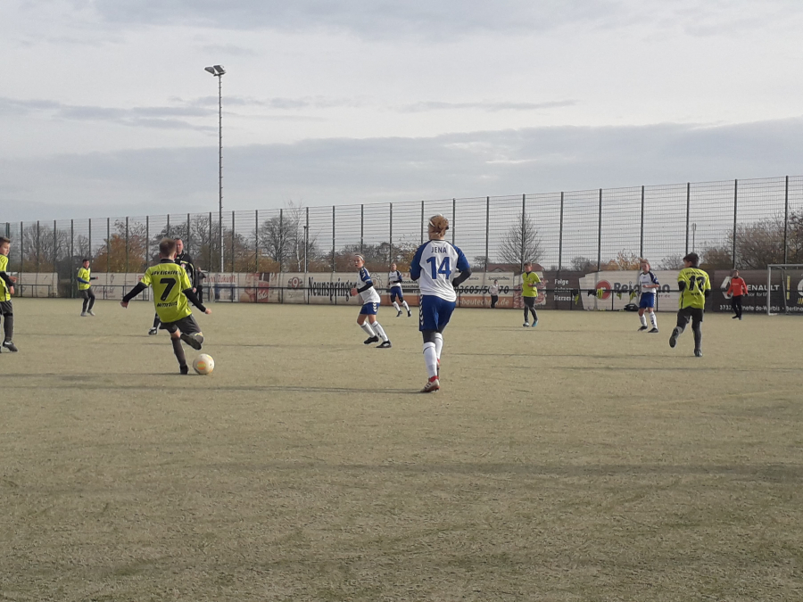 Jenas U14 holt drei Punkte im Eichsfeld