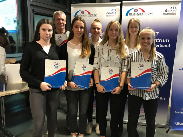 Ehrungen für unsere Nachwuchstalente - Stiftung Thüringer Sporthilfe zeichnet sechs Jenaerinnen aus.